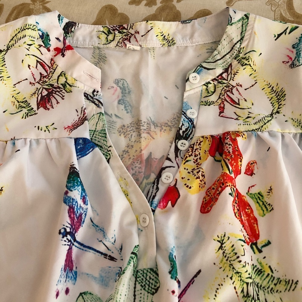 3/4 Sleeve Spring Blouse - Picture 2 of 7